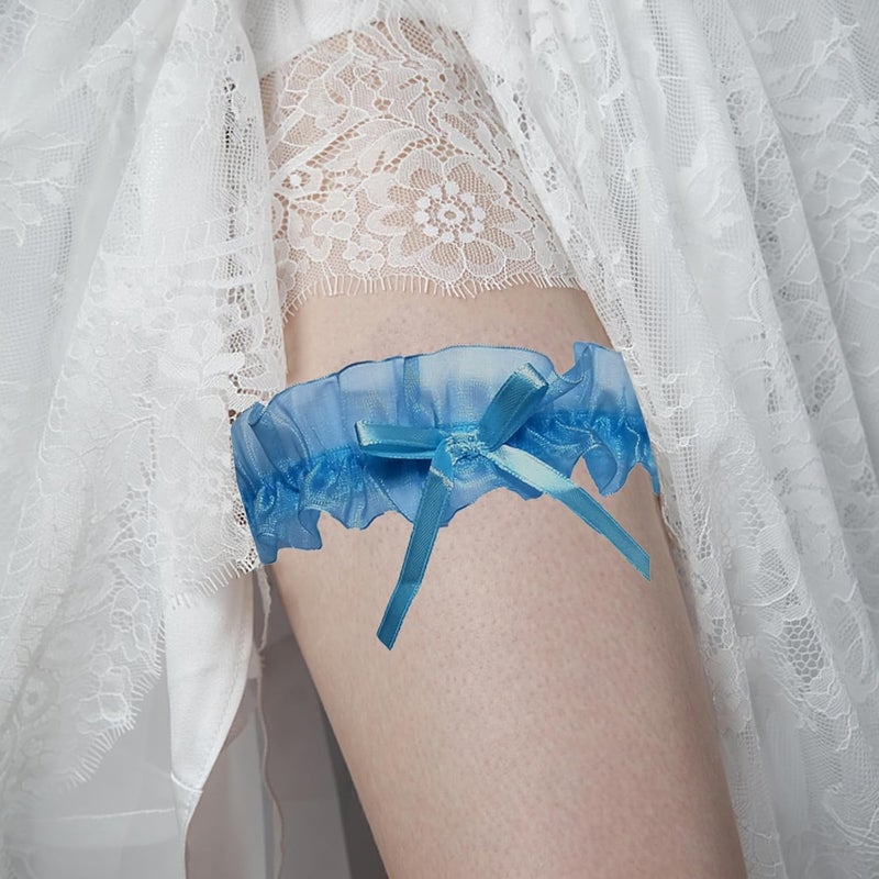 Lockban Lace Wedding Garter Bridal Lace Bowknot Garter Ribbon Belt Leg Ring for Women Girls Favor - Image 3